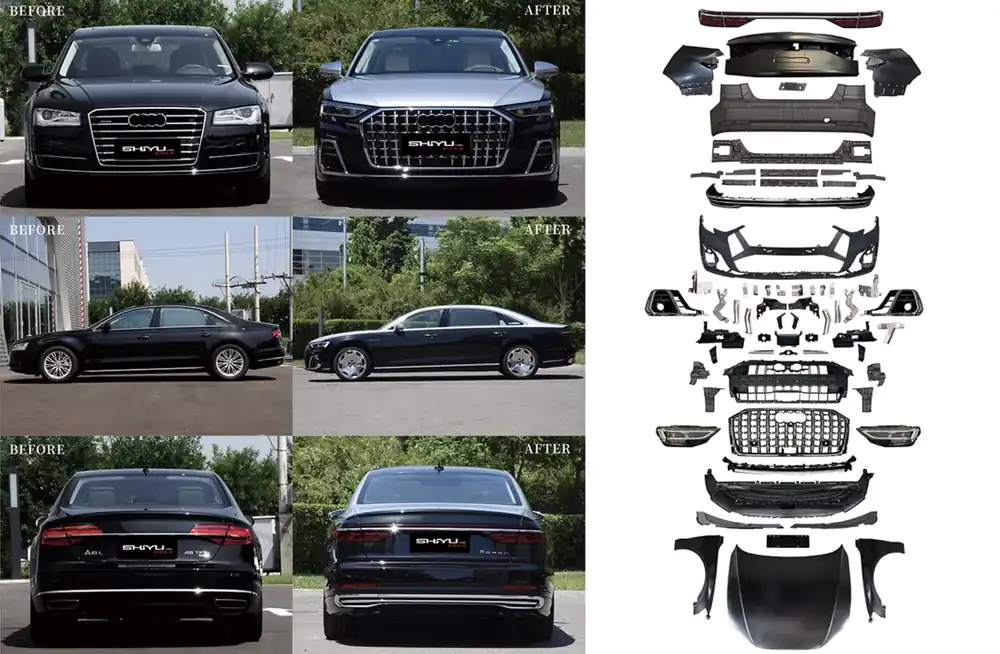 În topul vânzărilor | Audi A8 2010-2018 Kit Restyling (catre Horch 2025)