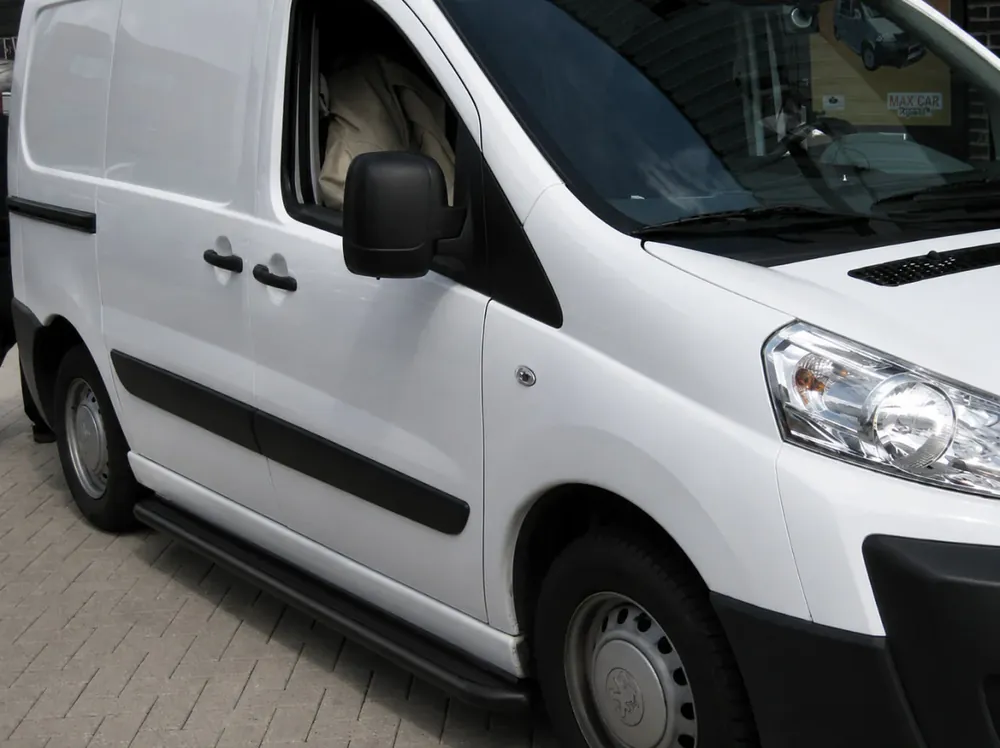 Citroen Nemo 2007-2017 Praguri laterale Premium Black (2 buc., inox) Ø60 - Comandă cu încredere