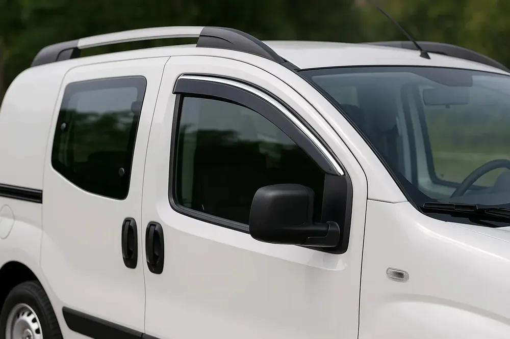 Citroen Nemo 2007-2017 Deflectoare geamuri cu ornament cromat Niken Luxury (2 buc) - Comandă acum
