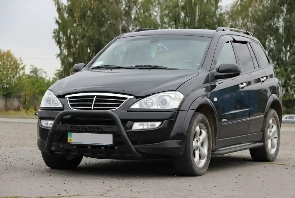 Top vânzări - SsangYong Action 2005-2018 Bull Bar WT004 Negru (Otel Inoxidabil)