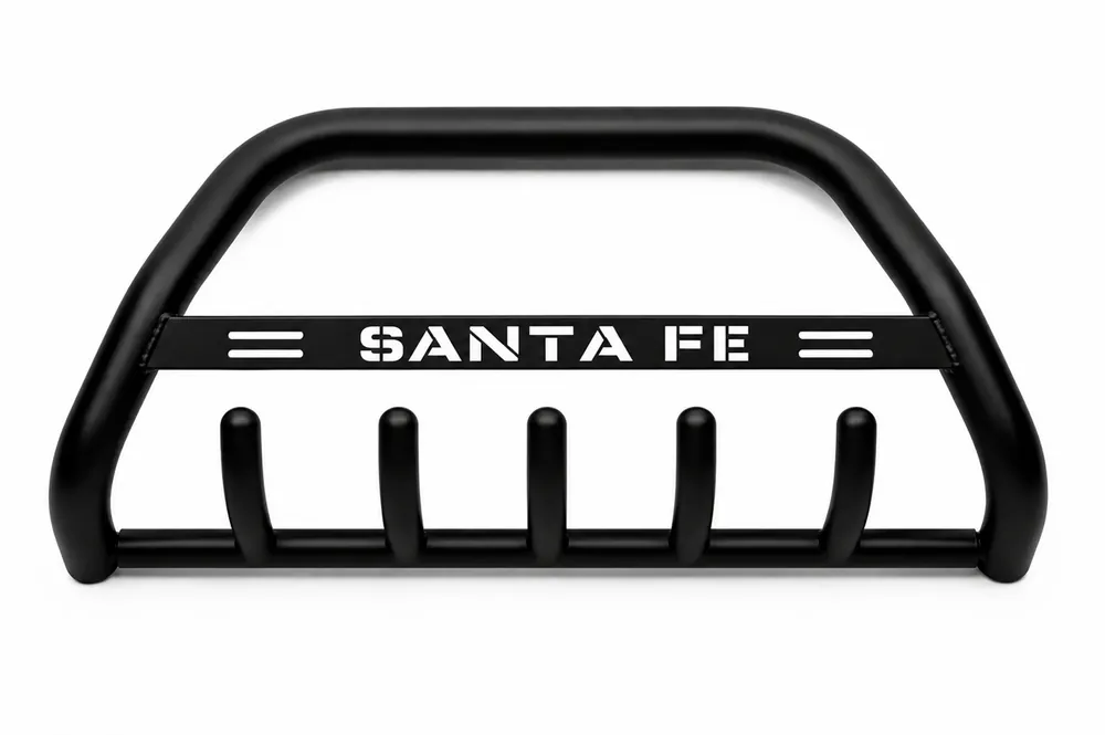 Stoc limitat | Hyundai Santa Fe 3 2012-2018 Bull Bar WT004 Negru (Otel Inoxidabil)